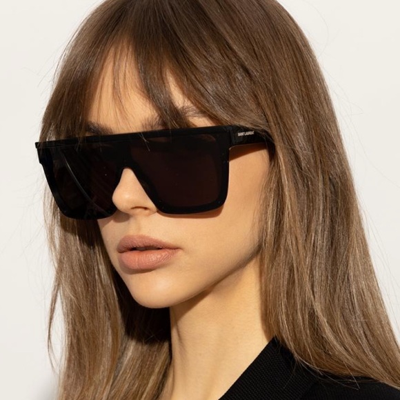 Saint Laurent Black Sunglasses with Case - Picture 1 of 8